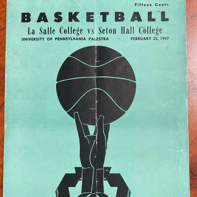 1947 La Salle-vs-Seton Hall Game Day program