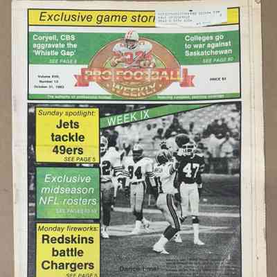 1983 Pro Football Weekly - Billy "White Shoes" Johnson