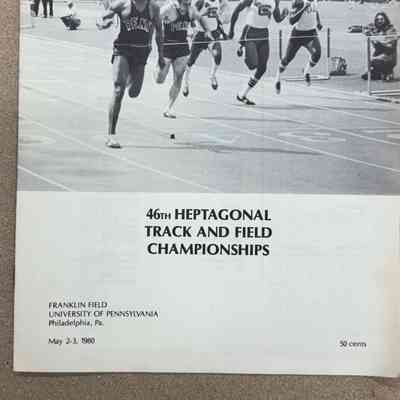 1980 Heptagonal Track & Field Championships program