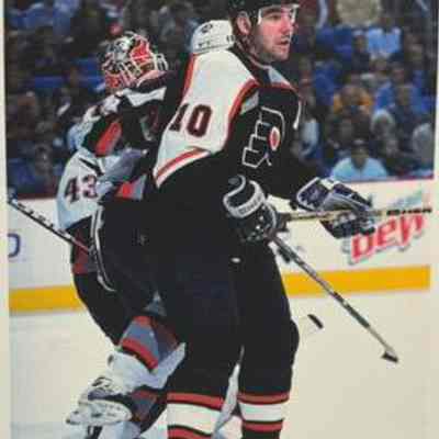 John LeClair photograph (mounted poster)