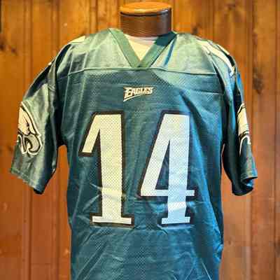 Ty Detmer signed 1990's Eagles #14 Jersey