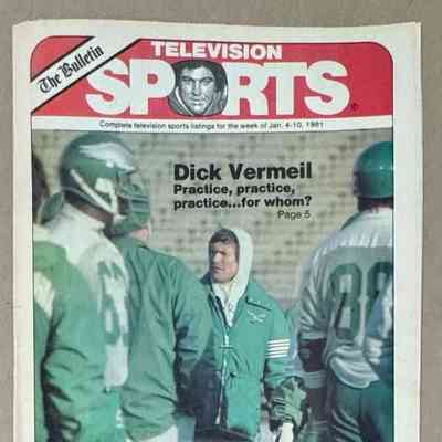 1981 Bulletin Television Sports magazine - Dick Vermeil