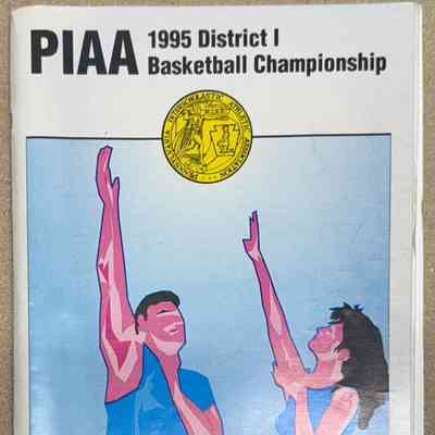 1995 PIAA District 1 Basketball Championship program/ephemera