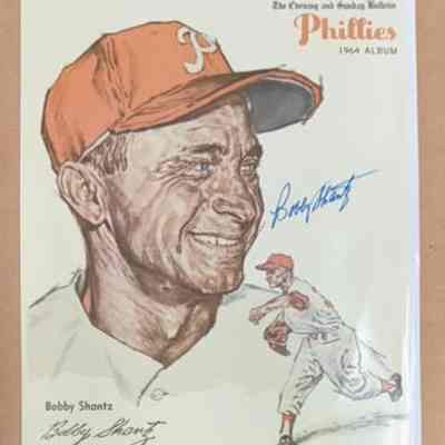 Bobby Shantz signed photo reprint