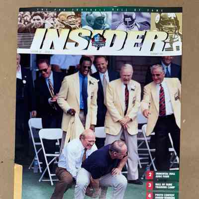 1997 Pro Football Hall of Fame Insider magazine