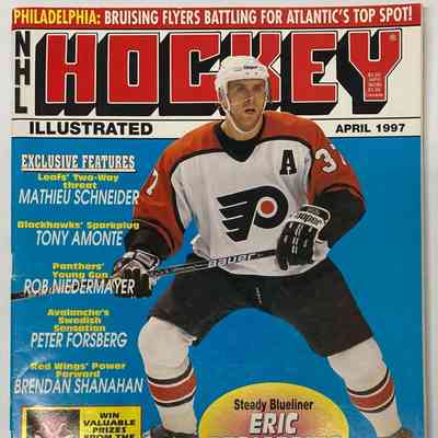 1997 Hockey Illustrated magazine - Eric Desjardins cover
