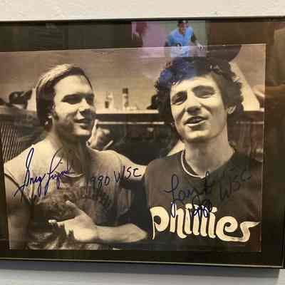 Larry Bowa & Greg Luzinski signed photo
