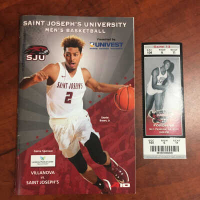 2014 St. Joe’s basketball program & ticket