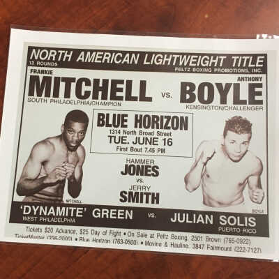 Peltz Boxing fight posters (repro)
