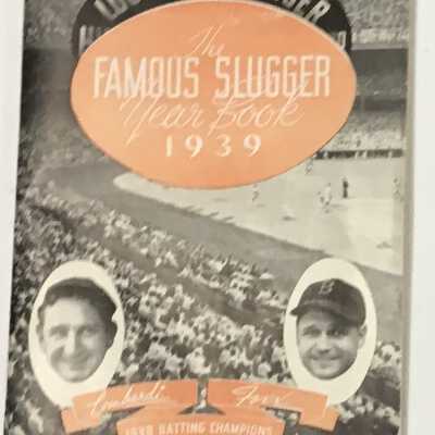 1939 Jimmie Foxx Louisville Slugger yearbook