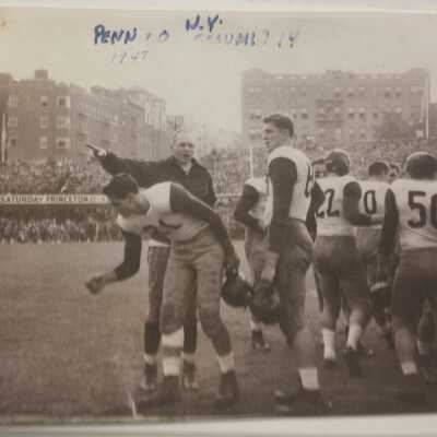1948 Photograph with Chuck Bednarik at Penn