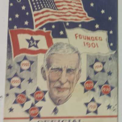1944 Athletics scorecard
