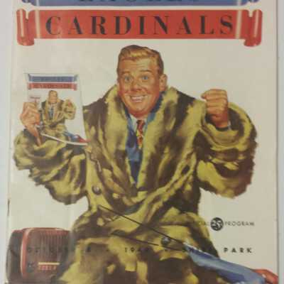1949 Program Eagles -vs Cardinals