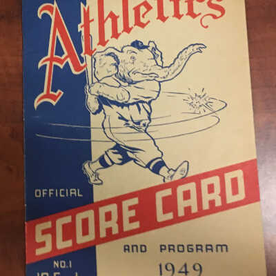 1949 Athletics scorecard