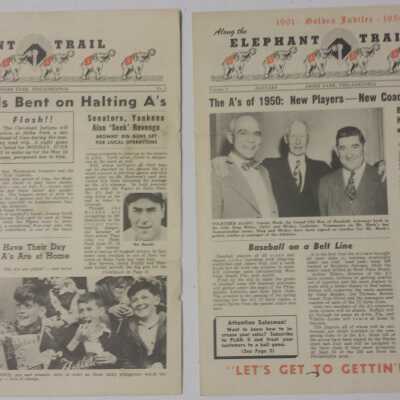 1950 Athletics Elephant Trail newsletter