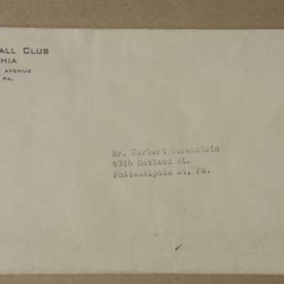 1950s postal envelope Athletics