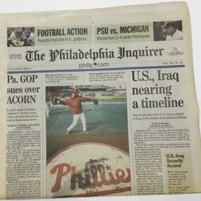 2008 oct 18 inquirer world series