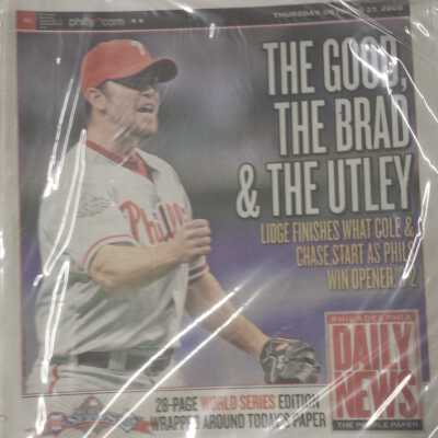 2008 oct 23 daily news phillies world series chase utley