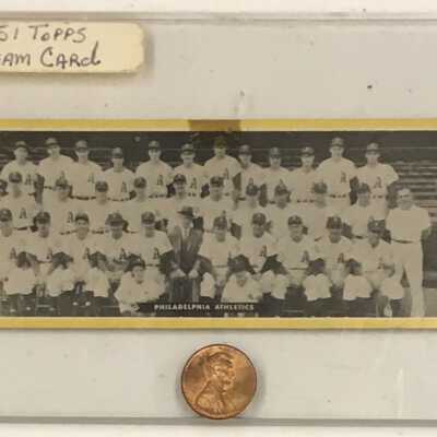 1951 Athletics topps card