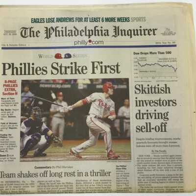 2008 oct 23 inquirer phillies world series