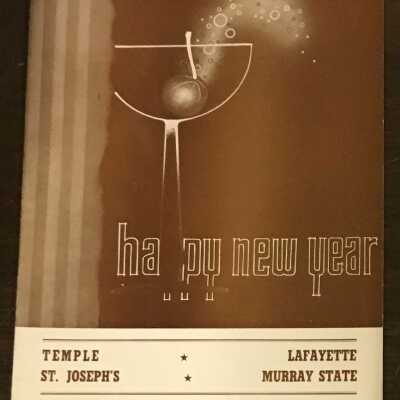 1952 College Basketball Review Program - Temple - St. Joe's