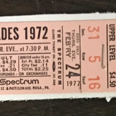 1972 ice capades ticket spectrum
