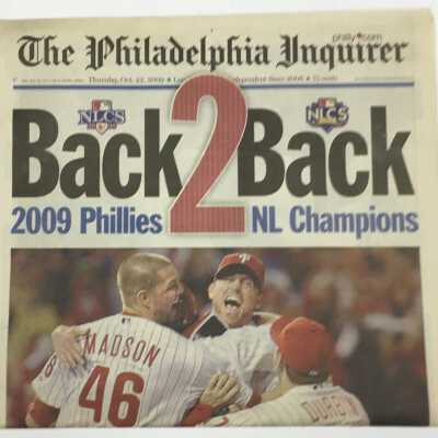 2009 oct 22 inquirer philles win 2nd pennant