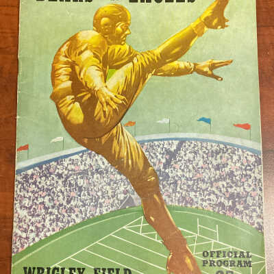 1946 Gameday Program: Eagles at Bears game day program