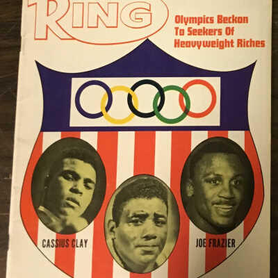 1968 Ring Magazine With Joe Frazier, Floyd Patterson and Cassius Clay on cover