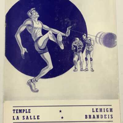 1955 College Basketball Review Program - Temple - La Salle