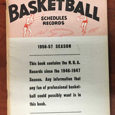 1956-57 Professional Basketball guide