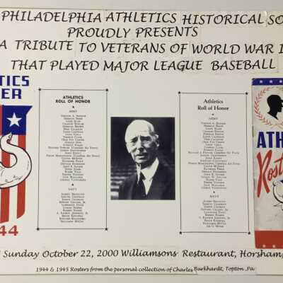 2000 Athletics Historical Society brochure