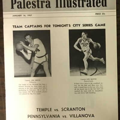 1957 Palestra Illustrated Program - Penn - Temple - Villanova