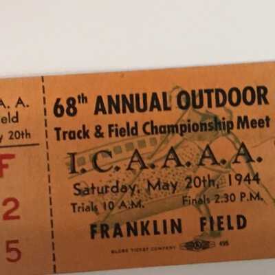 1944 ICAAAA Championships ticket stub