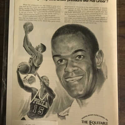 Hal Greer Equitable Insurance Ad - 1970