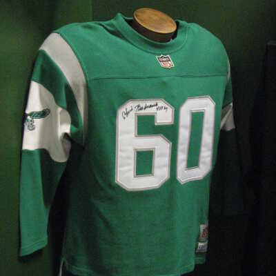 Chuck Bednarik signed 1960 Eagles #60 jersey
