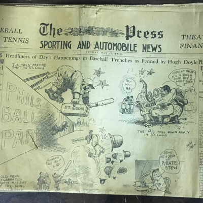 1917 Philadelphia Press Phillies Athletics