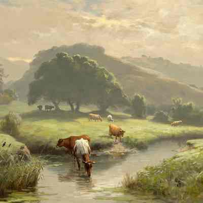 Cattle Watering, Marin County