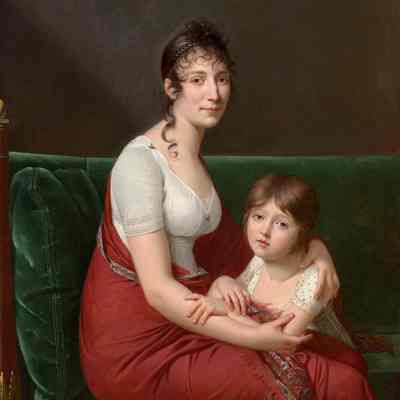 Portrait of Madame Catherine Joséphine Müller and her Daughter Joséphine Louise Eugénie
