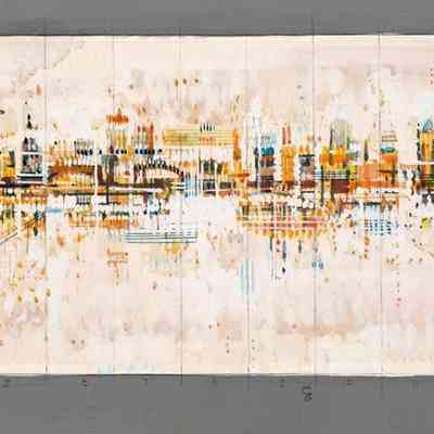 Water City (Preliminary Rendering for SMUD Mural)