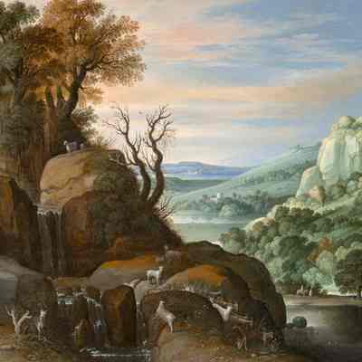 Pastoral Scene by a River