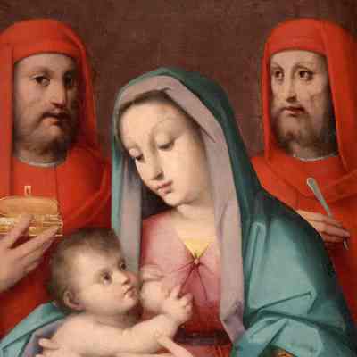 Madonna and Child with Saints Cosmas and Damian