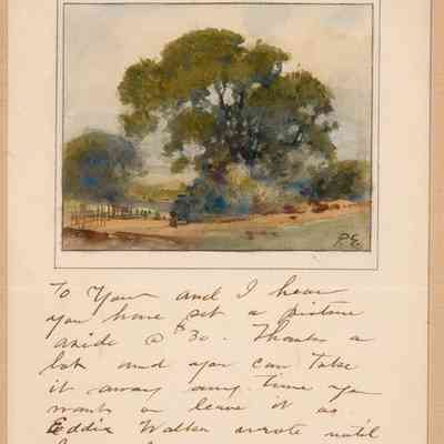 Illustrated Letter to Alfred Ghirardelli, Jan. 1, 1936
