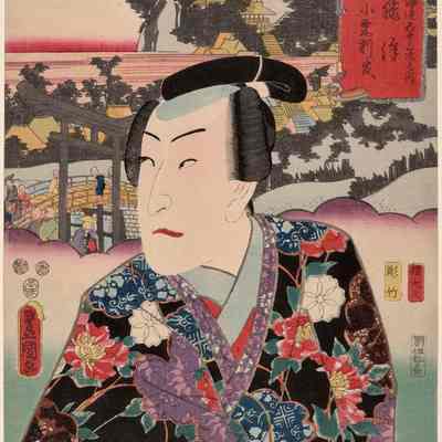 Fujisawa, Actor Bando Takesaburo I as Oguri Hangan
