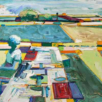 Two Seated Figures
