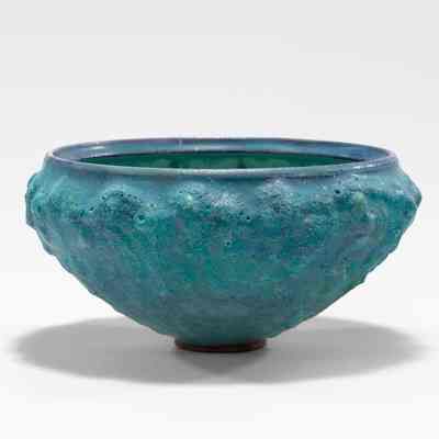 Turquoise-Green Lava Bowl