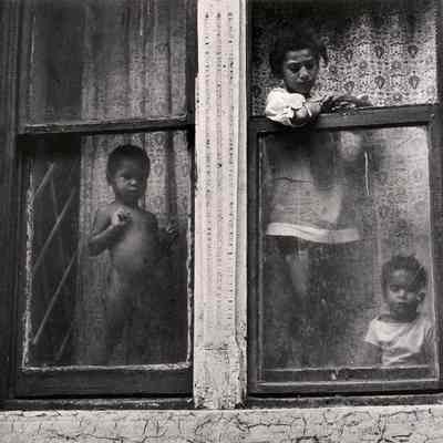 Children in Window, New York