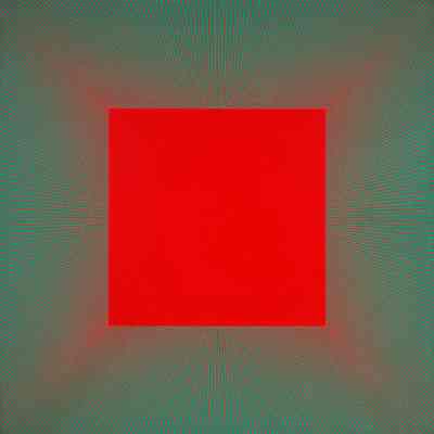Deep Red Square (Homage to Joseph Albers)