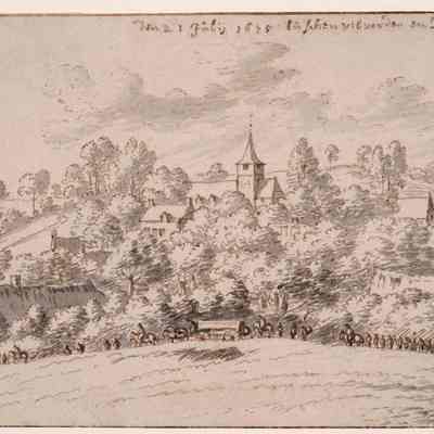 Infantry on the March Between Villvoorde and Brussels