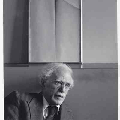 Alfred Stieglitz and Painting by Georgia O'Keeffe, An American Place, New York City